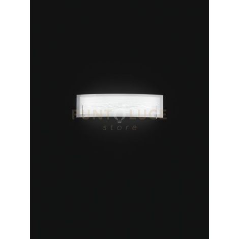 Applique Moderna Overlap Cromo Led Luce Calda Media