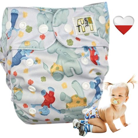 Couche à poche réutilisable coolmax nappimiś Couches NappiMe (1/5)