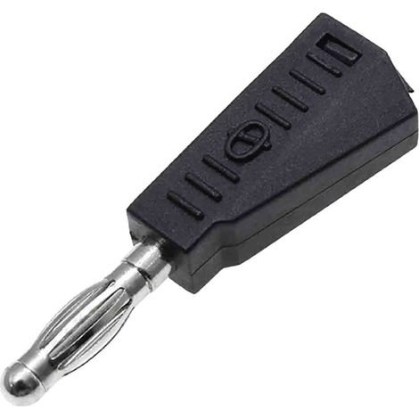 Fiche banane 4 mm RS PRO Noir Mâle 19A 30V ( Prix pour Sachet de 5 )