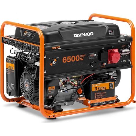 Generatore elettrico Daewoo GDA 7500E-3 6,5 kW robusto (1/3)