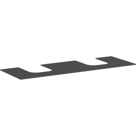 Konsole Xevolos E 1570x550mm m 2 Auschnitten sch-gr matt (1/3)