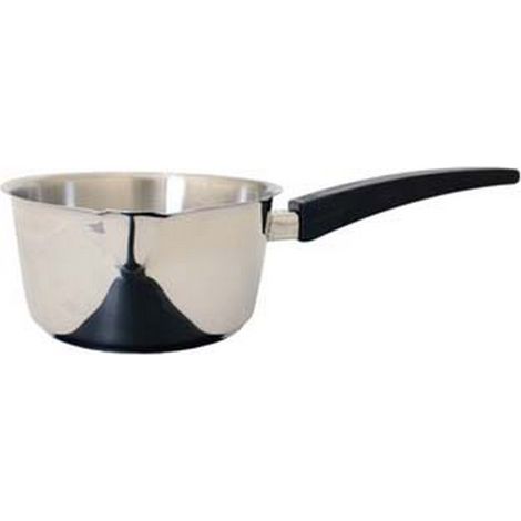 1PZ CASSERUOLA INOX CONICA MANICO IN BACHELITE  - ø cm 10