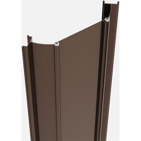 Kit d'angle pour clôture brun, Modula KORDO (1/3)