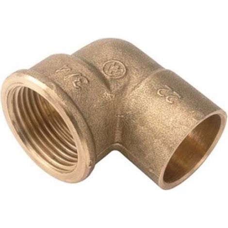 Codo Hembra 90G Latón Soldar  Cobre ''CU'': 12-3/8