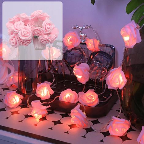 Guirlande Lumineuse Fleur - 10 LED - 150 cm - Fonctionne sur Piles AA - Pour Décoration Intérieure Fêtes Anniversaires Mariages (1/5)
