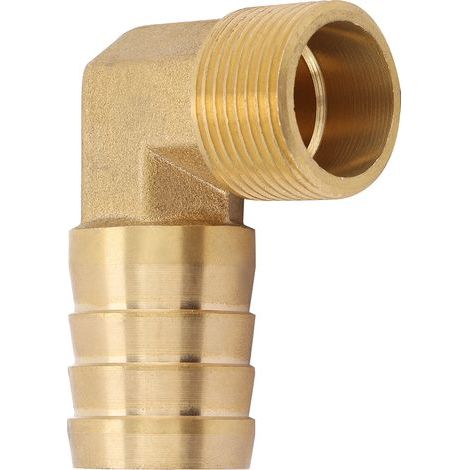 1pc Raccord Coude Laiton 3/4" Mâle à Embout Barbelé pour Tuyau (25mm) (1/5)