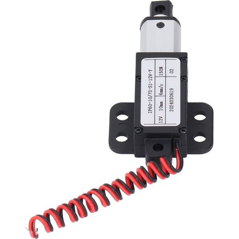 Actionneur linéaire 12 V CC, course de 10 mm, poussée de 150 N, micro-actionneur électrique de levage pour fauteuil inclinable, table TV ou plateforme élévatrice (1/5)