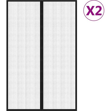 Maison Exclusive - Mosquiteras para puerta bloque magnético 2 uds (1/5)