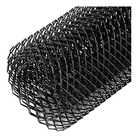 Maille Calandre Voiture 8x16mm,Grillage Aluminium Universel Noir 100x33cm (1/5)