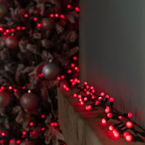 300 Christmas Berry String Lights in Red with Multi-Action LEDs (1/5)