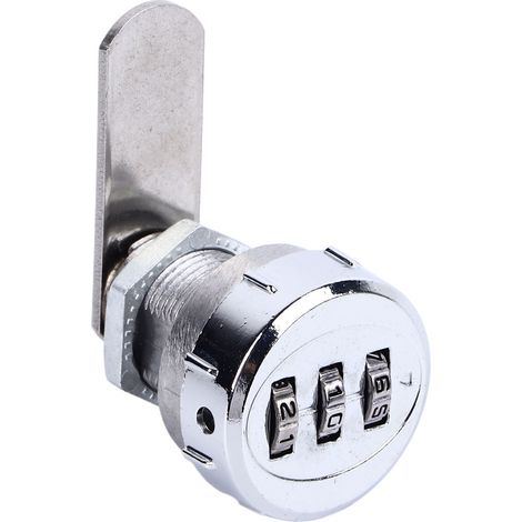 Serratura a camma per armadietto a combinazione, mini password a 3 cifre, meccanica per cassetto, cassetta postale, ufficio L20.