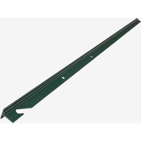Werka Pro – Poteau T vert pour clôture en acier 1,20 m – 5 perçages pour fixation sécurisée – Résistance accrue aux intempéries