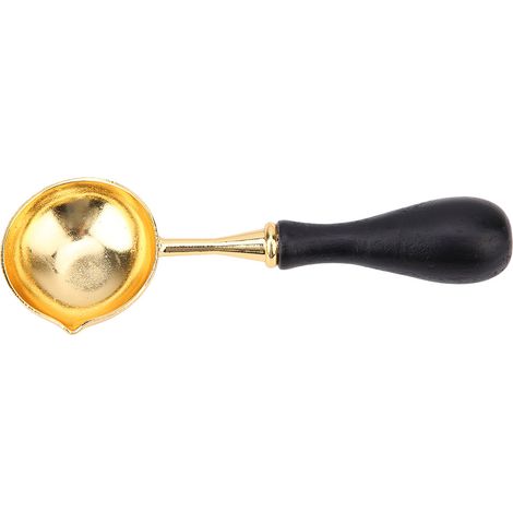 Cuillère à Cire à Cacheter, Réchaud pour Sceaux, Poêle à Fondre Cire (Cuillère en Cuivre) (1/4)