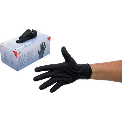 Scatola di guanti monouso  nitrile  con extra presa  tg. XL  100 pz. (1/4)
