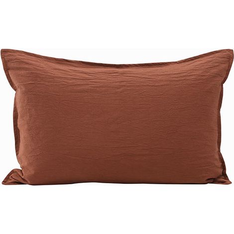 Ronja taie d'oreiller 40x60cm orange rouille. (1/5)