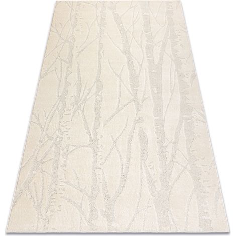 Tappeto DUNE 2526 crema – Albero, rami struttura beige 80x150 cm