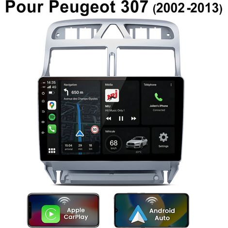 9 pouces Carplay Autoradio pour Peugeot 307 (2002-2013) Android 4+64GB BT JUNSUN (1/5)