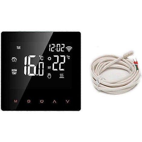 Thermostat intelligent WIFI pour chauffage par le sol lectrique, cran tactile LCD, rgulateur de temprature numrique, thermostat de chauffage par le so (1/5)