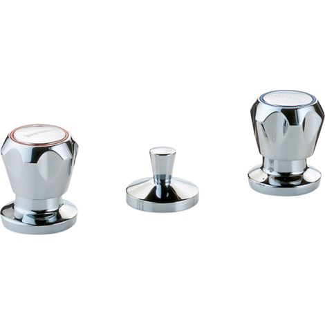 Mélangeur bidet complet 3 trous avec vidage (1/3)
