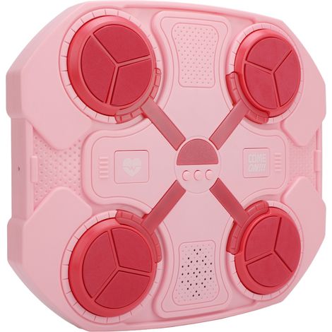 Machine de boxe musicale Bluetooth murale, cible de frappe électronique avec gants pour adultes, Roseate (1/5)