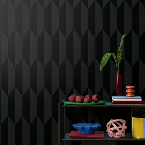 A.S. Creation Vliestapete 10.05 x 0.53 m Livingwalls 3D Tapete Schwarz 790868 Geometrisch CosmoLiving by Cosmopolitan (1/5)