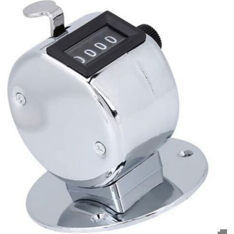 Compteur Manuel - 4 Chiffres - Métal - Portable - Comptage Manuelle - 1 Pièce (1/4)