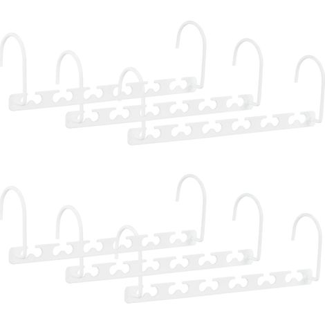 Platzsparende Kleiderbügel aus Metall - 6er-Set