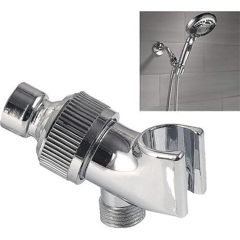 Support universel pour pommeau de douche, bras articulé réglable, fixation par vis, salle de bain (1/5)