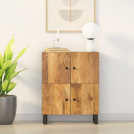Sideboard mit 4 Türen 60x33x75 cm Massivholz Mango vidaXL (1/5)