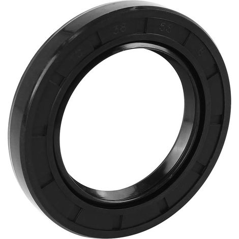 38mm x 58mm x 8mm Black Shaft Oil Seal TC Double Lip Rubber Shaft Oil Seal for Car (1/5)
