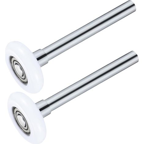 Pack of 2 Precise Nylon Garage Door Castors with Quiet Rotating Replacement Wheels for Sectional Doors, Dust-Proof Parts for Foot, High Living Garage Doors (1/5)