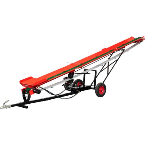 Torros – Tapis convoyeur à moteur essence 2,5 ch pour bois de chauffage 5m – Hauteur d'éjection réglable 2,5m – Charge max 180kg – HTB50 (1/5)