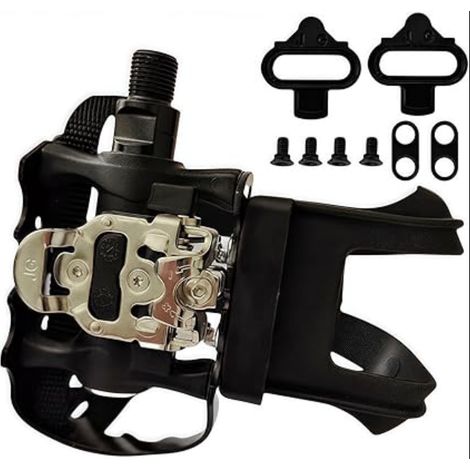 Pédales Vélo Charge Max Matériau Roulements Étanches Vis 9/16" Compatible Peloton/Home Trainer/Spinning/VTT/Route (1/5)