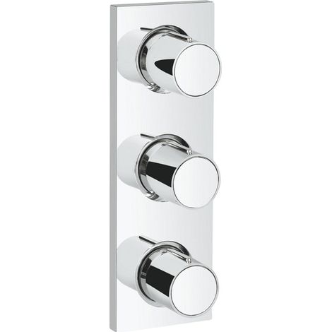Grohe Grohtherm F Panneau de contrôle 3 sorties Chrome, 26880000 (1/2)