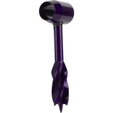 Foret à bois multifonction en acier carbone haute dureté, mèche tranchante pour perceuse manuelle, lot de 1, violet (1/5)