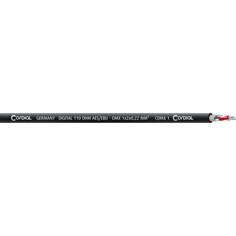 Câble De Commande - 2 X 0.22 Mm² - Multiconducteur - Ronde - Noir - Vendu Au Mètre
