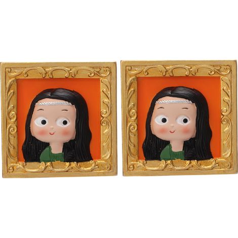 2 Pièces Aimant Frigo Grand 3D Personnage de Dessin Animé Mignon Décoration de Cuisine Maison (1/5)