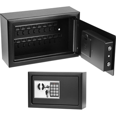 Armoire à Clés Securisee pour 32 Clés, 31 x 20 x 10 cm, Serrure Électronique, Construction en tôle d'acier (1/5)