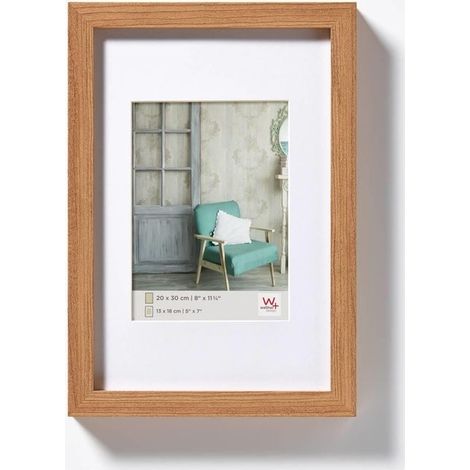 Walther Design EA040P Stockholm, cornice di legno, marrone (faggio), 30 x 40 cm