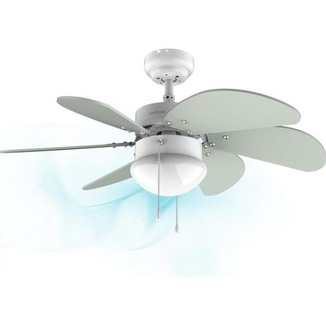 1 Ventilateur De Plafond, 50 W, Diamètre 92 Cm, Lampe Intégrée, 6 Pales Réversibles, 3 Vitesses, Fonction Été Hiver (1/5)