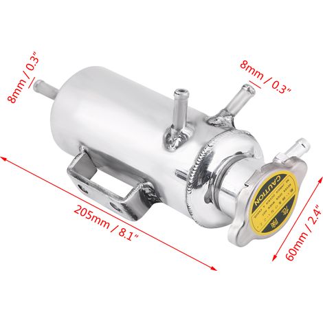 Réservoir de liquide de refroidissement auxiliaire de 350 ml pour radiateur de voiture, récipient pour liquide de refroidissement (1/5)