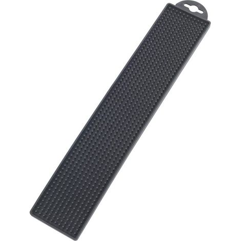 Tapis Egouttoir Slim noir, Egouttoir vaisselle, silicone souple, 40x10 cm (1/4)