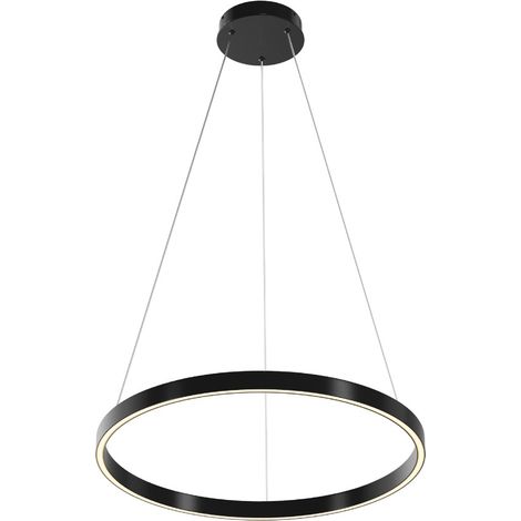 Lampada a sospensione ring LED 36W nero/bianco Maytoni (1/5)