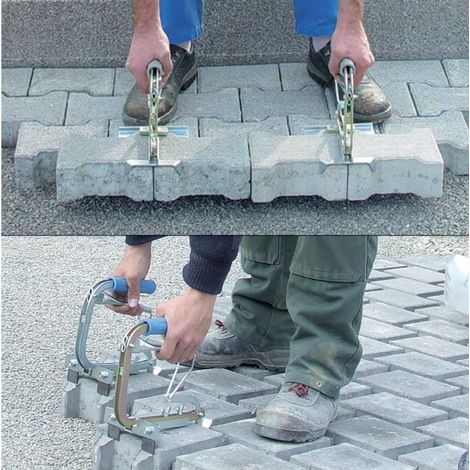 Pince porte pavé 100-170 mm – Capacité de charge 10 kg – Pour pose de pavés lourds – Usage professionnel – Probst