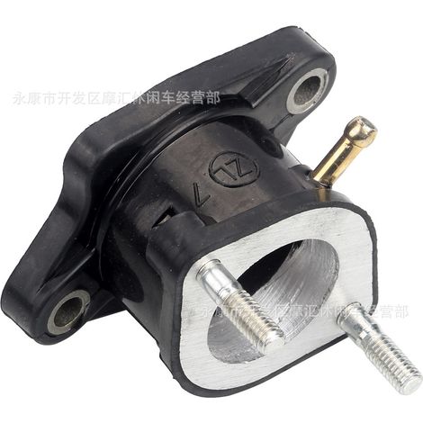 Accessoires pour motos tout-terrain (VTT) : collecteur d'admission et durite avec valve pour carburateur CG 125/250 cm³ (1/5)