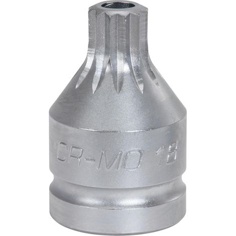 3/4" Douilles à chocs XZN avec perçage, courtes, M16 (1/2)