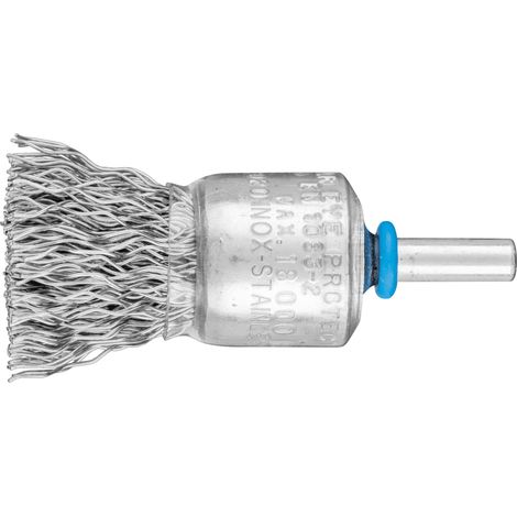 PFERD TOOLS Pinselbürste ungezopft PBU Ø20mm Schaft-Ø6 mm Edelstahl-Draht-Ø0,50 10 Stk