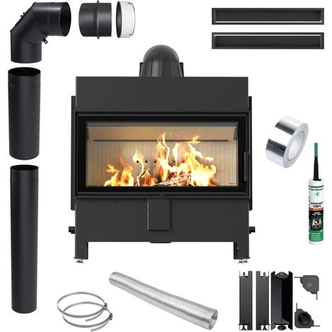 Kamin KRATKI LUCY 16 kW Ø200 Set Zubehör Rohre Luft mit Schließung (1/5)