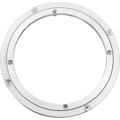 royaluxe -Plateau tournant en Métal d'aluminium, plateau tournant robuste Lazy Susan, plateau tournant à roulement rotatif, table de salle à manger ronde, plateau pivotant lisse, 35,6 cm,10 mm d'épais (1/4)