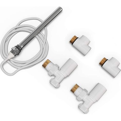 Talus - Dual Fuel Towel Rail Kit 150w Standard White